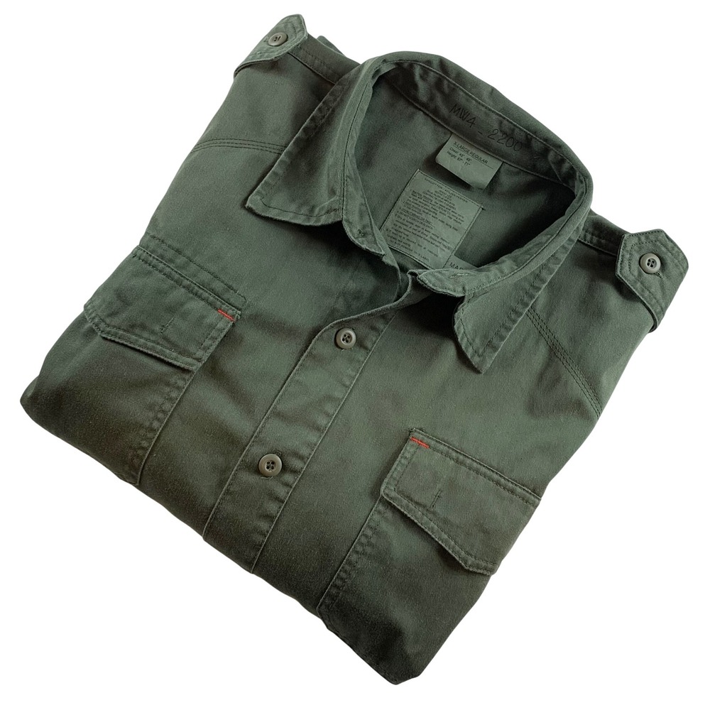 Rothco BDU Military XL Regular Just Be Kind Olive Drab Green Utility Jacket